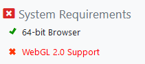 Missing System Requirements